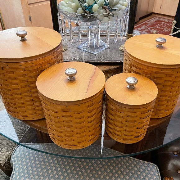 2022年秋冬新作 Longaberger canister basket ロンガバーガー 2セット